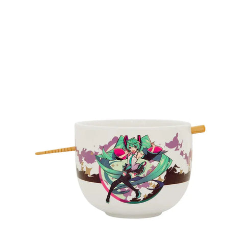 Bowl De Ramen Con Palillos De Hatsune Miku - Bowl