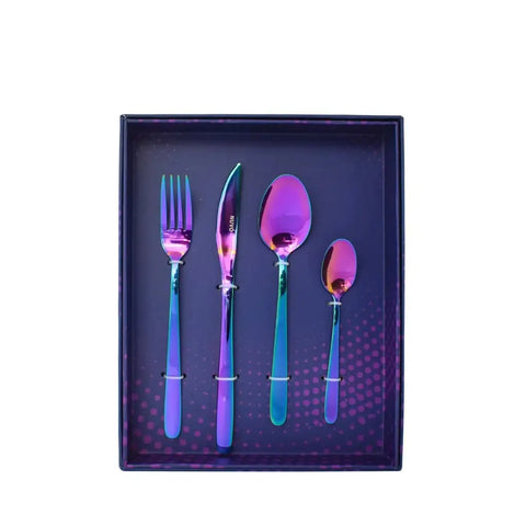 Juego de 16 Cubiertos Nuvo Colores - Cubiertos