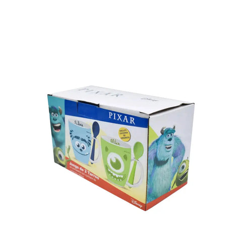 Juego de 2 Tarros con Cuchara de Mike Wazowski & Sulley -