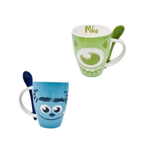 Juego de 2 Tarros con Cuchara de Mike Wazowski & Sulley -