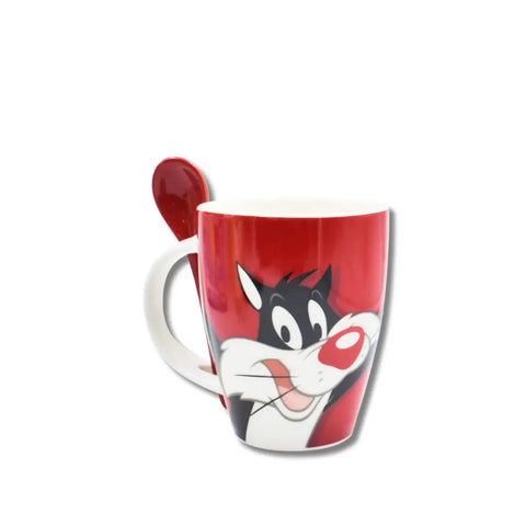 Set de 2 Tazas de Silvestre y Piolin de Warner Bros - Tazas