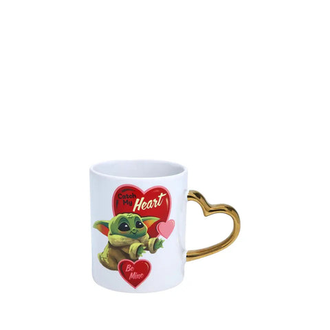Taza de Grogu con asa de corazón Star Wars The Mandalorian -