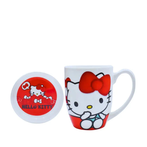 Taza Hello Kitty Con Tapa Moños - Tazas