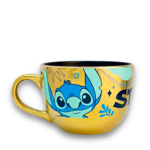 Taza Jumbo Stitch dorada (EDICION DE ANIVERSARIO) - Tazas