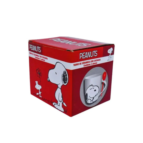 Taza Snoppy Cuadrada Blanca - Tazas