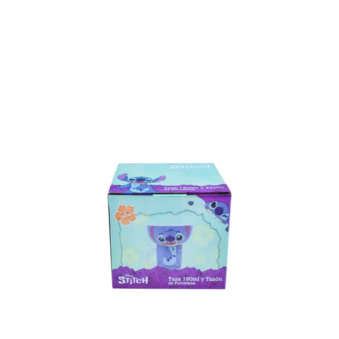 Taza y Tazon De Porcelana de Stitch - Tazas