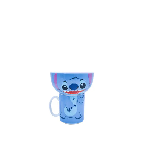 Taza y Tazon De Porcelana de Stitch - Tazas
