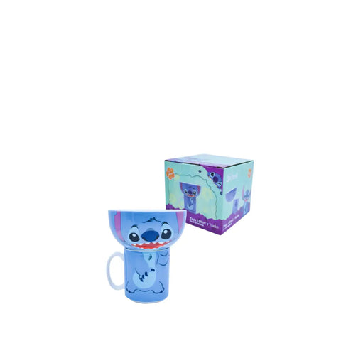 Taza y Tazon De Porcelana de Stitch - Tazas