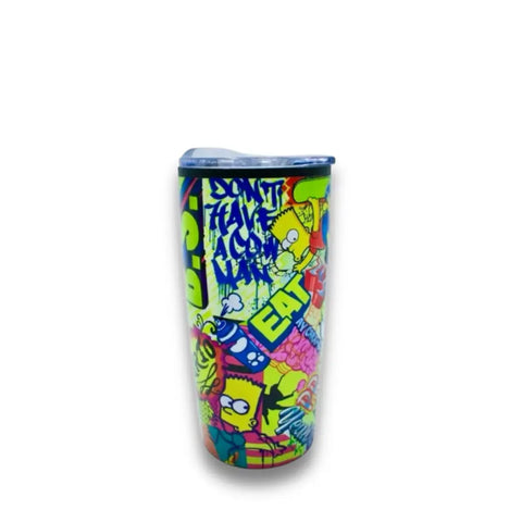 Termo Bart Simpson graffiti - Termo