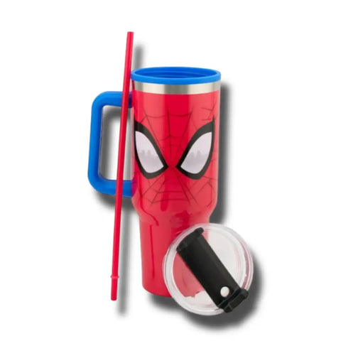 Termo de acero tipo Stanley de Spider Man - Termo